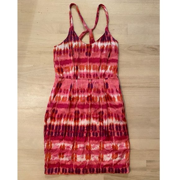 Banana Republic multicolor Silk dress size 0 - Picture 1 of 5